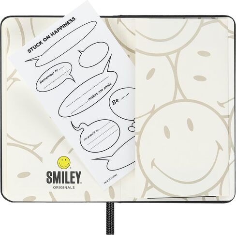 Moleskine Limited Edition Smiley Notebook with Collector's Box, Hard Cover, XS (2.5" x 4.25"), Plain/Blank, Black, 160 Pages in Saudi Arabia
