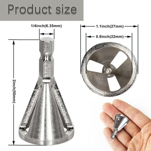Deburring External Chamfer Tool Reusable Stainless Steel Drill Bit Remove Burr Tool Sturdy Deburring Equipment for Electric Drill Bolts in Kuwait