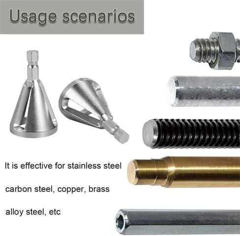 Deburring External Chamfer Tool Reusable Stainless Steel Drill Bit Remove Burr Tool Sturdy Deburring Equipment for Electric Drill Bolts in Kuwait