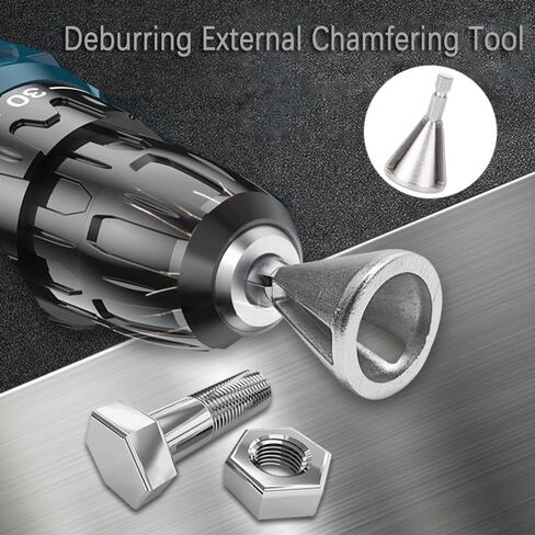 Deburring External Chamfer Tool Reusable Stainless Steel Drill Bit Remove Burr Tool Sturdy Deburring Equipment for Electric Drill Bolts in Kuwait