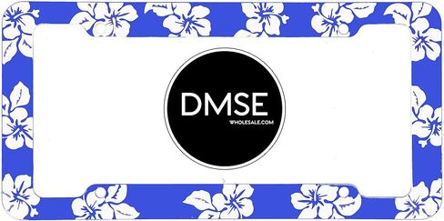 DMSE زهرة الكركديه الاستوائية Aloha Mahalo Hawiian Hawaii غطاء إطار لوحة ترخيص بلاستيكي تصميم ديكور رائع لأي سيارة أو شاحنة (وردي) in Kuwait