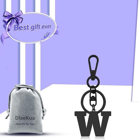 Initial Gifts for Men Letter Keychain Boyfriend Gifts from Girlfriend Alphabet Gifts Initial A-Z Gifts Monogram Gifts in Saudi Arabia