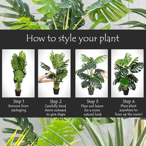 زوج من أشجار الحرير الصناعية المصنوعة من النخيل بمروحة استوائية بطول 6 أقدام من أمريكا، جودة فائقة، أخضر in Kuwait