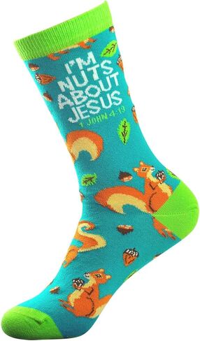 جوارب Kerusso للبالغين - سنجاب - تركواز - مقاس واحد يناسب الجميع in Kuwait