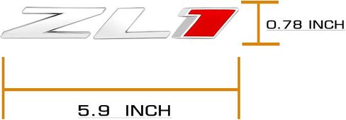 3D Raised Letters ZL1 Emblem Metal with Adhesive Backing for Chevy Comaro Automotive Decoration(Black Red) in Saudi Arabia