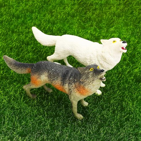 ONEST 12 Pieces Mini Tiger Figurines Set Miniature Model Tiger Tree Toys Tiger Cake Toppers Decoration Small Tiger Figures for Kids Toddlers Birthday Gift in Kuwait