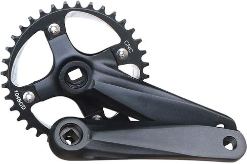 GANOPPER MTB Crank Arm Set 104 BCD Square Taper Mountain Bike Crankset 152mm 165mm 170mm in Kuwait