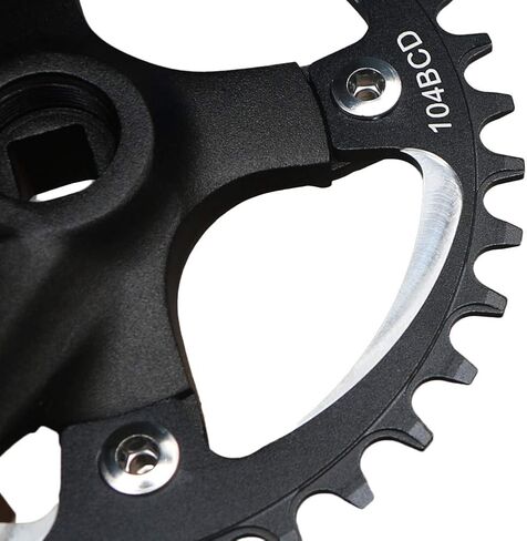 GANOPPER MTB Crank Arm Set 104 BCD Square Taper Mountain Bike Crankset 152mm 165mm 170mm in Kuwait