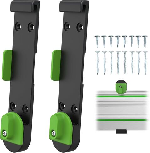 نظام رف المسار النهائي، حامل دليل منشار المسار، رفوف سكة دليل منشار المسار، منظم سكة منشار المسار، نظام تخزين المسار لتركيب معظم أنظمة المسار، مجموعة من اثنين in Kuwait