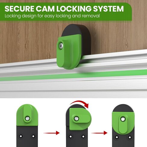 نظام رف المسار النهائي، حامل دليل منشار المسار، رفوف سكة دليل منشار المسار، منظم سكة منشار المسار، نظام تخزين المسار لتركيب معظم أنظمة المسار، مجموعة من اثنين in Kuwait