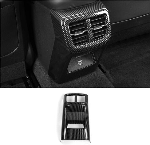ITrims Center Console AC Air Vent Outlet Cover Trim Decoration 1PC ABS Carbon Fiber Car Accessories for Kia K5 Optima 2020 2021 2022(NOT FIT RHD) in Saudi Arabia