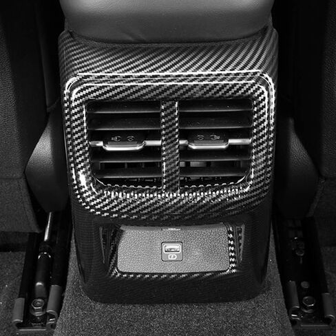ITrims Center Console AC Air Vent Outlet Cover Trim Decoration 1PC ABS Carbon Fiber Car Accessories for Kia K5 Optima 2020 2021 2022(NOT FIT RHD) in Saudi Arabia