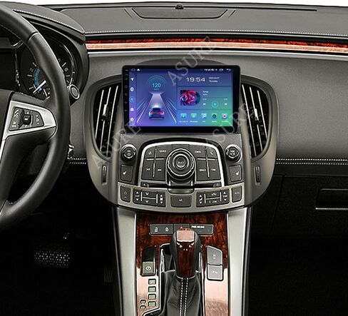 وحدة ملاحة راديو ستيريو للسيارة مقاس 9 بوصات من ASURE لسيارة Buick Lacrosse Allure 2010-2013 باللون الرمادي، 4Core 2+32GB مستقبل Carplay Android التلقائي، شاشة لمس عالية الدقة 1280x800 in Kuwait