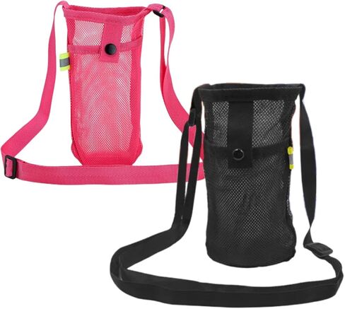 عبوتان من حامل زجاجات المياه، حقيبة زجاجات محمولة لحمل زجاجات المياه مع حزام كتف قابل للتعديل وغطاء زجاجة مياه للرياضة والمشي لمسافات طويلة والتخييم in Kuwait