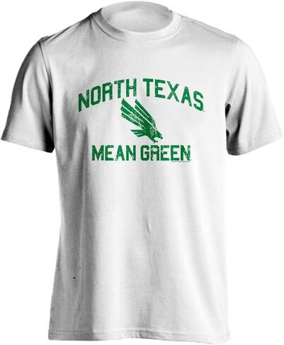 North Texas Mean Green Retro Distressed Short Sleeve T-Shirt in Saudi Arabia