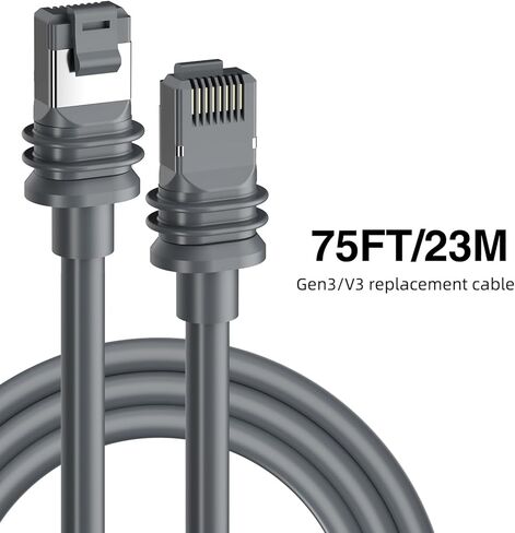 Starlink Gen 3 Cable, 23M/75FT Replacement Standard V3 Cable Extension Waterproof Outdoor Cable for Starlink in Saudi Arabia
