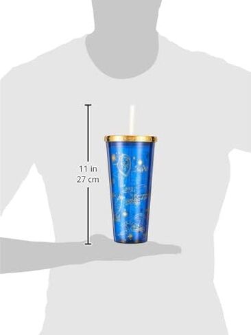 Spoontiques - Harry Potter Tumbler - Solemnly Swear Glitter Cup with Straw - 20 oz - Acrylic - Multicolored in Saudi Arabia