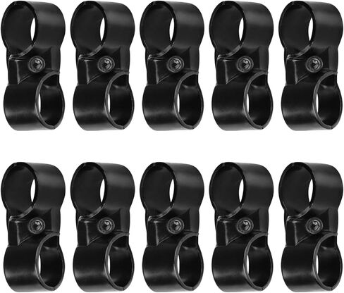 10 عبوات من مشبك الأنابيب العمودي الأسود، مشابك متقاطعة 90 درجة من الصلب، مجموعة وصلات تقاطع فولاذية تناسب 1.1 بوصة (28 مم) أنبوب OD لمحطة العمل الخالية من الدهون، والأرفف، وسمك 2.3 مم in Kuwait