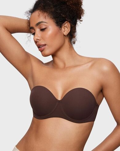 Women's Inbarely Plus Strapless Bra Anti-Slip Sexy Underwire Seamless Full Coverage Lightly Lined Bras in Kuwait