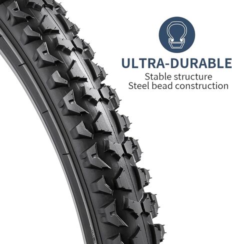 YUNSCM 16" Bike Tires 16x2.10/54-305 and 16" Bike Tubes Schrader Valve with 2 Rim Strips Compatible with 16x1.90 16x1.95 16x2.10 16x2.125 16x2.25 Bike Bicycle Tires and Tubes (P-1001A) in Saudi Arabia