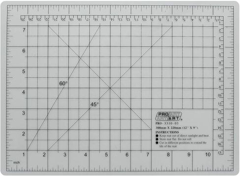 PRO ART, 12-inch x 18-inch Cutting Mat, Translucent White in Saudi Arabia