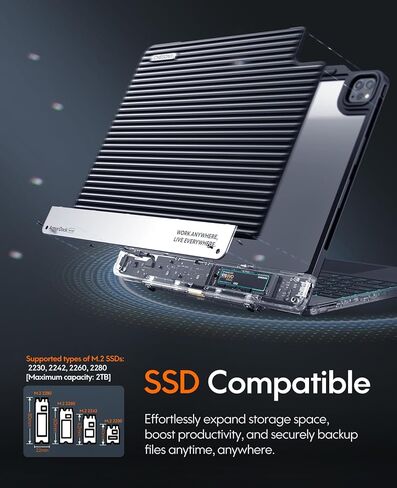 حافظة لوحة مفاتيح CHESONA لجهاز ipad pro 12.9 بوصة (6th، 5th، 4th، 3rd Gen-2022،2021،2020،2018)، حافظة لوحة مفاتيح لقاعدة الإرساء 5 في 1 مع لوحة لمس HDMI/متعددة الإيماءات / إضاءة خلفية بـ 7 ألوان، أسود in Kuwait