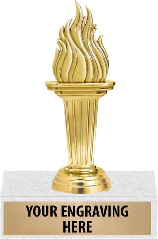 6" Gold Torch Trophies - Participation Sports Award Trophy Prime in Saudi Arabia