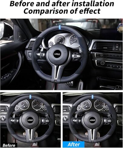 غطاء عجلة القيادة M-Sport من ألياف الكربون بديل لغطاء F30 F34 F10 F22 F06 F32 F33 F36 F22 F20 M2 F87 M3 F80 M4 F82 M5 M6 F12 F13 X5M F15 X6M F16 (لهيكل سلسلة F) in Kuwait