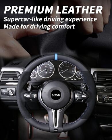 غطاء عجلة القيادة M-Sport من ألياف الكربون بديل لغطاء F30 F34 F10 F22 F06 F32 F33 F36 F22 F20 M2 F87 M3 F80 M4 F82 M5 M6 F12 F13 X5M F15 X6M F16 (لهيكل سلسلة F) in Kuwait