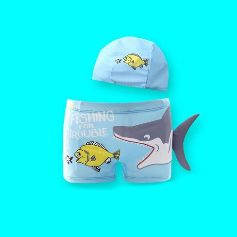 Adventure, Durable 2-Piece Swim Set & Swimswear - Playful Boys' Trunks & Cap for Beach, Pool, Waterpark, Gifting in Saudi Arabia