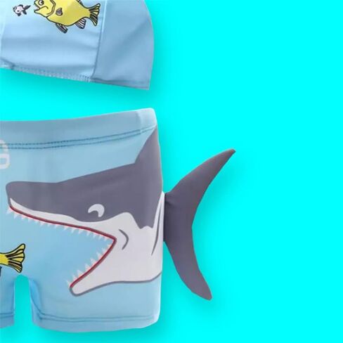 Adventure, Durable 2-Piece Swim Set & Swimswear - Playful Boys' Trunks & Cap for Beach, Pool, Waterpark, Gifting in Saudi Arabia