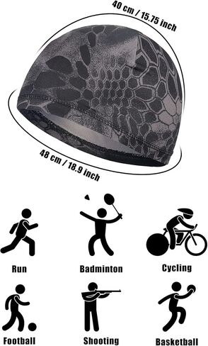 Bencailor 12 Pcs Helmet Liner Skull Caps Sweat Wicking Running Cycling Cap Lightweight Hat Sweat Liner Cap for Men Women (Novel) in Saudi Arabia
