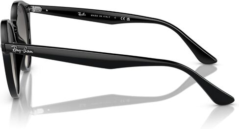Ray-Ban RB2180F Low Bridge Fit Round Sunglasses, Black/Grey Gradient, 51 mm in Saudi Arabia