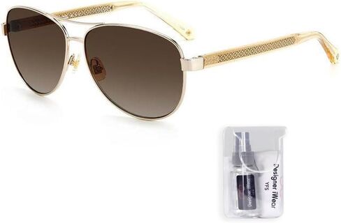 Kate Spade KSFara Pilot Sunglasses for Women + BUNDLE With Designer iWear Complimentary Eyewear Kit in Saudi Arabia