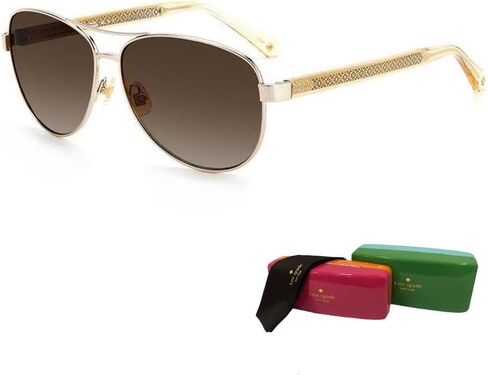 Kate Spade KSFara Pilot Sunglasses for Women + BUNDLE With Designer iWear Complimentary Eyewear Kit in Saudi Arabia