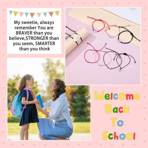 Ithmahco Back To School Bracelet Mommy And Me, First Day Of School Bracelet, Mommy And Me Bracelets, Back To School Bracelet Mommy And Me, Back To School Gifts, First Day Of Kindergarten Gift in Saudi Arabia