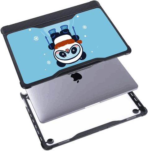 Protective Case for 2021 2022 2023 MacBook Pro 14 Inch A2779/A2442- Heavy Duty Hard Shell Cover for MacBook Pro 14" with M1 Pro/Max, M2 Pro/Max Chip with Touch ID- Black in Saudi Arabia