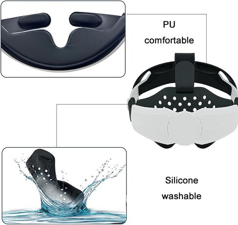Adjustable VR Head Strap Compatible with Meta/Oculus Quest3, Enhanced Comfort & Gaming Immersion Reduce Head Pressure in VR (419) in Saudi Arabia