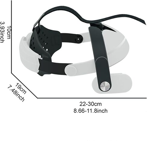 Adjustable VR Head Strap Compatible with Meta/Oculus Quest3, Enhanced Comfort & Gaming Immersion Reduce Head Pressure in VR (419) in Saudi Arabia