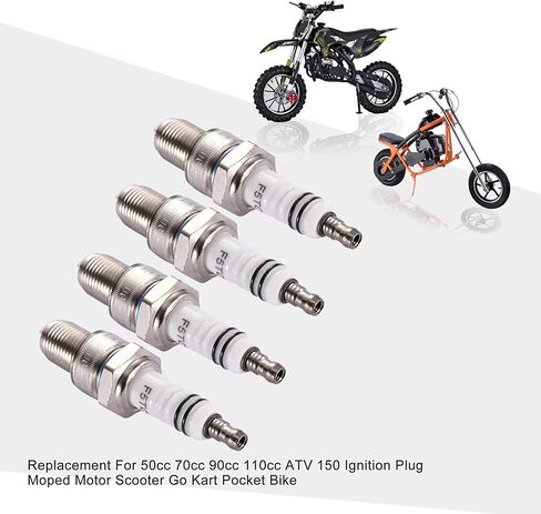 GOOFIT Spark Plug F5TC For 50cc 70cc 90cc 110cc ATV 150 Ignition Plug Moped Motor Scooter Go Kart Pocket Bike in Saudi Arabia