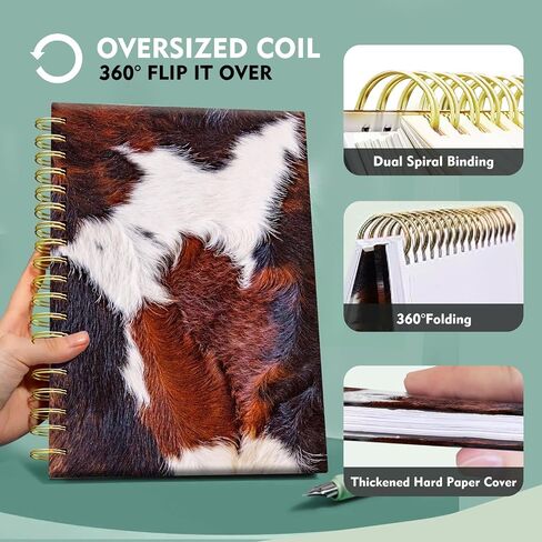 Spiral Journal Notebook,Strong TwinWire Binding with Premium Paper for Girl Women,Cool Funny 60 Sheets A5 College Ruled NotebookJournal,Perfect for Gifts Nurse Teacher Women(Cute BOHO Turtle) in Saudi Arabia