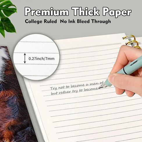 Spiral Journal Notebook,Strong TwinWire Binding with Premium Paper for Girl Women,Cool Funny 60 Sheets A5 College Ruled NotebookJournal,Perfect for Gifts Nurse Teacher Women(Cute BOHO Turtle) in Saudi Arabia