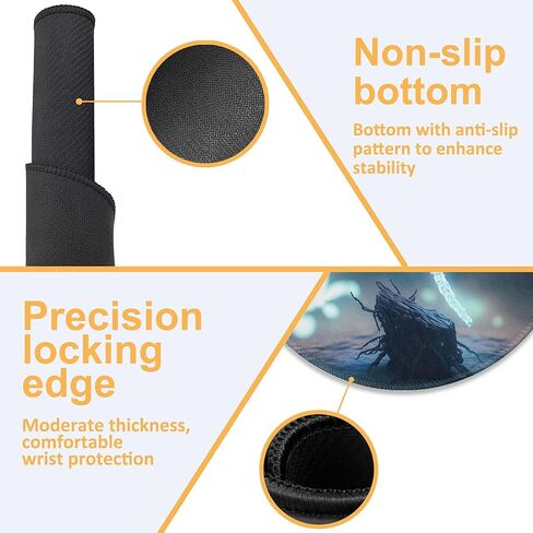 Mouse Pad, White Spider Web Round Desk Mat, 8.8" Red Cellular Background Round Gaming Mouse Pad with Non-Slip Base and Stitched Edge, Round Computer Keyboard Mouse Mat for Home Office Work,0.12" Thick in Kuwait