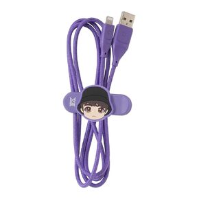 iFace TinyTAN USB A to Lightning Cable [4.2ft] [MFi Certified] [Easy Grip] for iPhone 12/13 / 11 Pro/Pro Max, AirPods Pro, Supports Charging (Adapter Not Included) - SUGA
