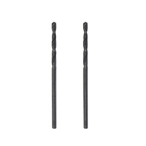 uxcell 6542 High Speed Steel Straight Shank Twist Jobber Drill Bit, Fully Ground Black Oxide Drill Bits 9.2mm Drill Diameter 125mm Total Length 2 Pcs