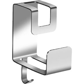 YIKANGHENG Adhesive Washbasin Hook, 1 Pcs Stainless Steel Silver Pot Holder Used for Kitchen and Bathroom Placing Washbasin and Pot (Black)