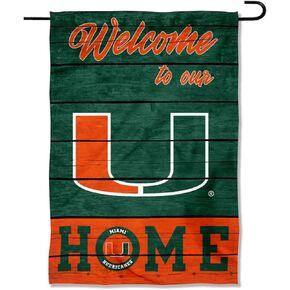 Hurricanes Welcome To Our Home Double Sided Garden Yard Flag