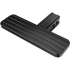RENO Hitch Step, Rear Bumper Guard Protector Compatible with 2" Receiver Truck Car SUV Vehicles Bumper Step (Aluminium, Black, 1Pack)