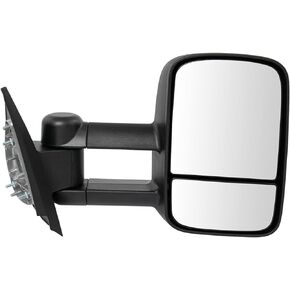 Trail Ridge Towing Mirror Manual Black Passenger RH for Silverado Sierra Pickup