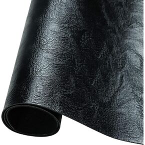 Faux Leather Sheets for Craft One Roll Soft Textured Surface Solid Leather Fabric Sheets 12" x 53" (30cm x 135cm) Inch Large Size for Leather Earrings Bows Wallets DIY Projects (Brown)